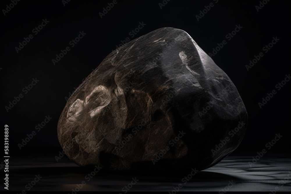 Jeremejevite is a rare precious natural geological stone eremeite on a black background in low key. AI generated. Jeremejevite is a rare precious natural geological stone eremeite on a black background in low key. AI generated.