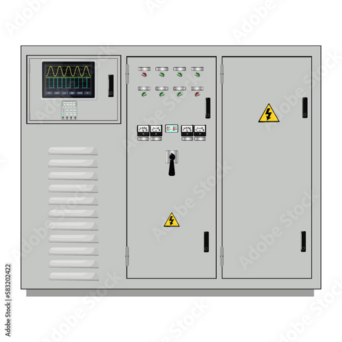 Control Panel. Production control panel and control of computer devices. Touchpad. Vector graphics