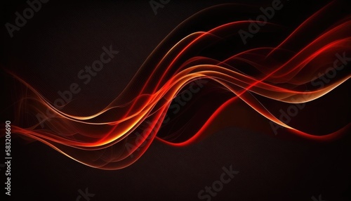 abstract red waves background