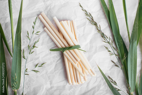 Eco friendly reusable drinking straws. bamboo drinking tube