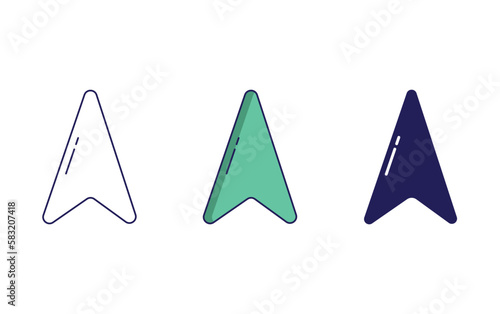 Concave Geometry Shape vector icon