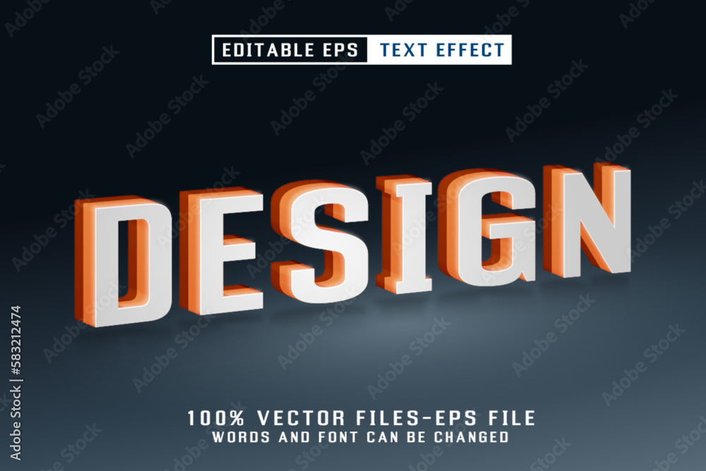 3d Editable Eps Text Effect