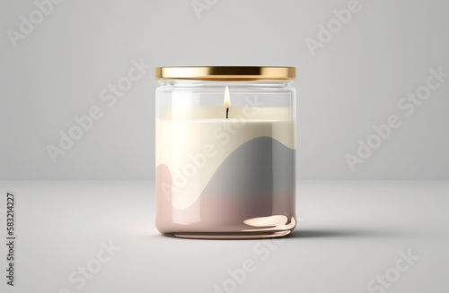 scented candle made with generative ai