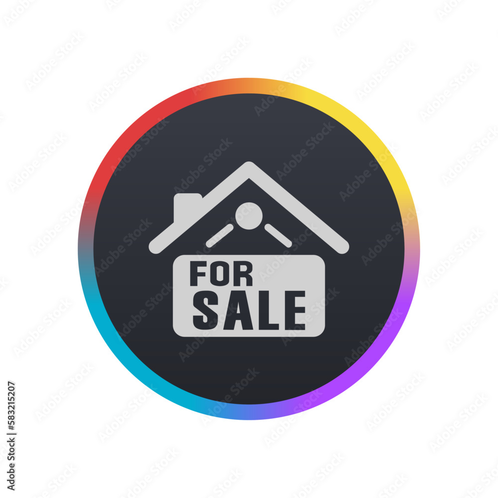 Home For Sale Sign - Pictogram (icon) Home For Sale Sign - Pictogram (icon)