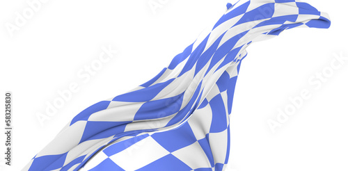 Flag of Bavaria, Germany. 3...