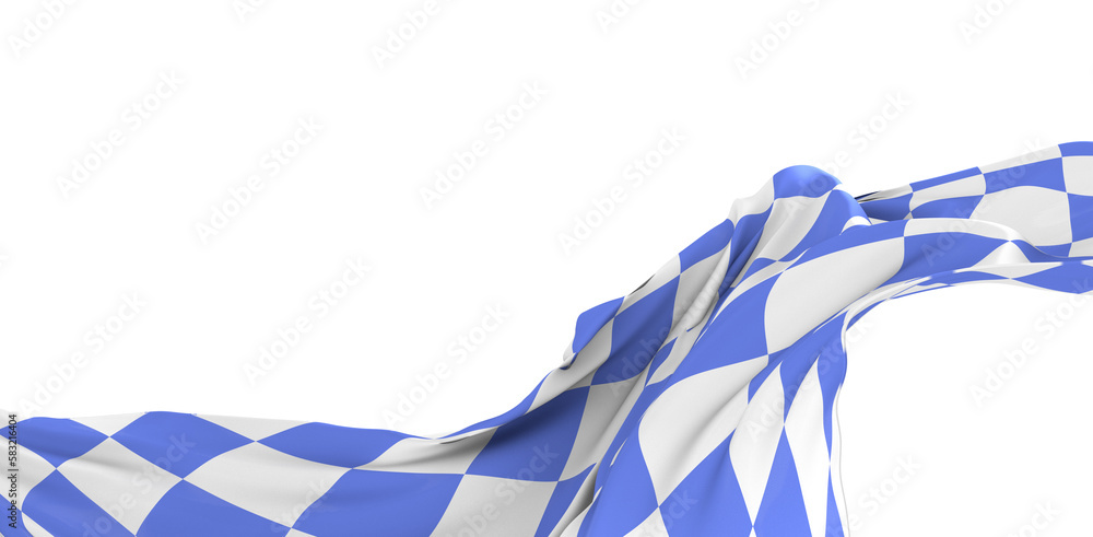 Flag of Bavaria, Germany. 3D rendering illustration of waving sign symbol. Flag of Bavaria, Germany. 3D rendering illustration of waving sign symbol.