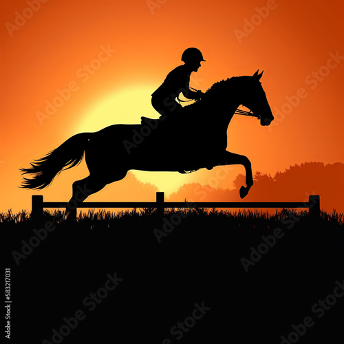 horse  silhouette  vector  illustration  rider  black  animal  equestrian  riding  sport  jockey  white  isolated  race  animals  stallion  jumping  horseback  sports  competition  generative ai