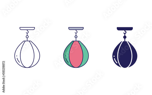 Punching Bag vector icon