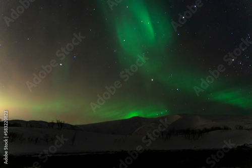 aurora borealis northern lights in tromso, norway
