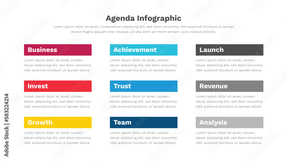 Agenda Infographic Template 
