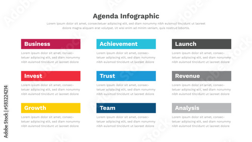 Agenda Infographic Template 