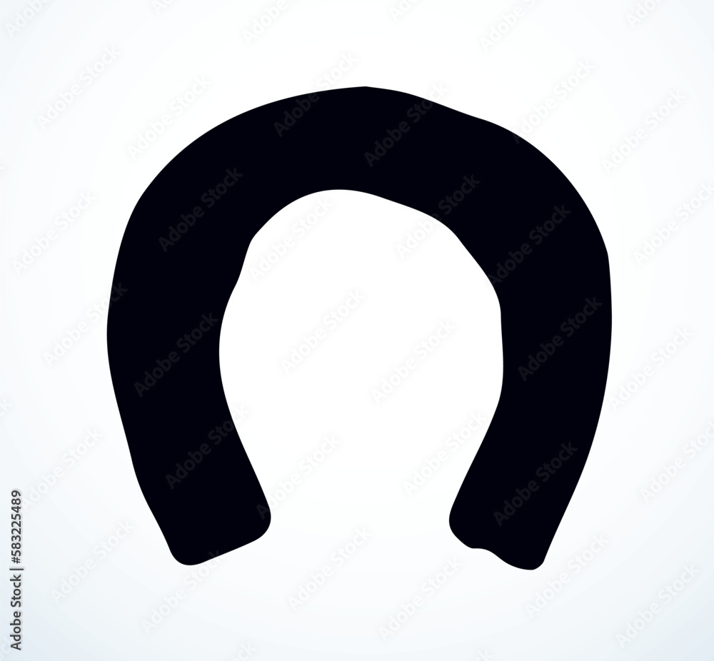 Horse foot print. Vector drawing Stock Vector Adobe Stock