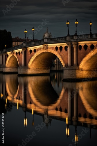 City of Toulouse. Incredibly beautiful and romantic France. Generative AI