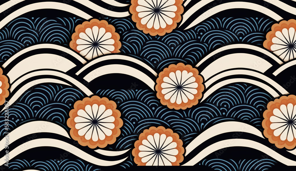 Simple Japanese pattern background Simple Japanese pattern background