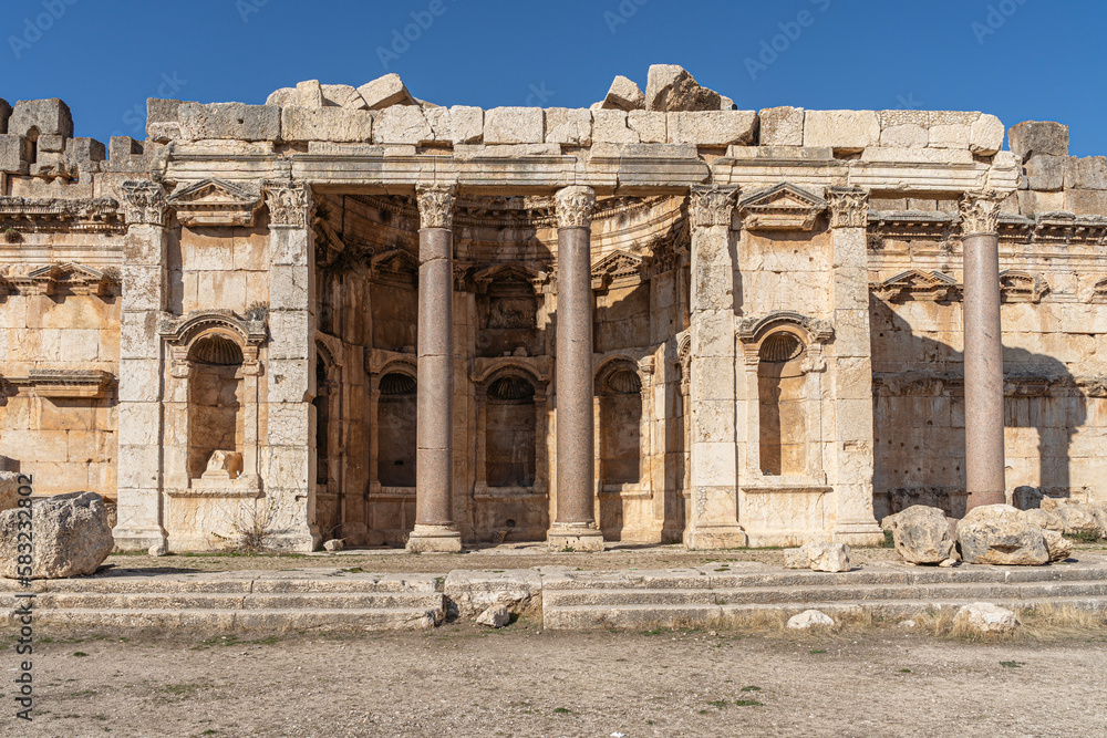 Ruins of the Jupiter Temple at Baalbek, Lebanon