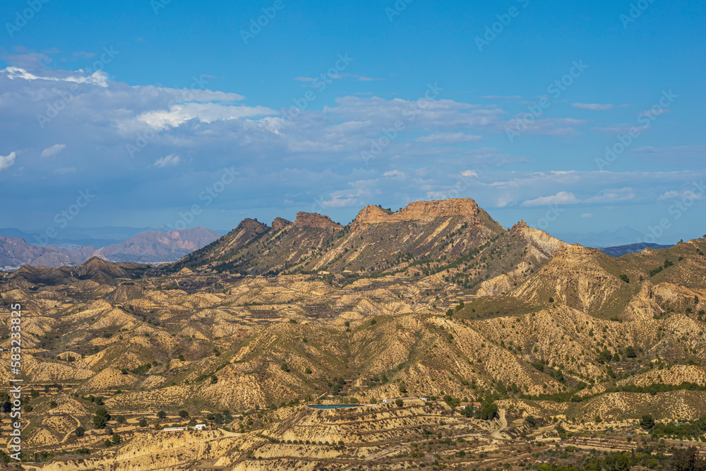 Naklejka premium Panoramic view of the arid and unique so-called
