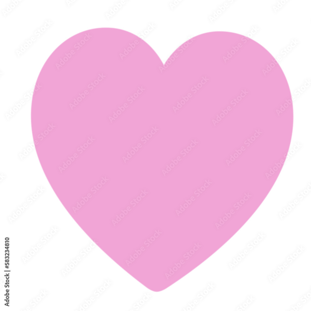 Pink heart doodle