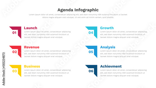 Agenda infographic Template