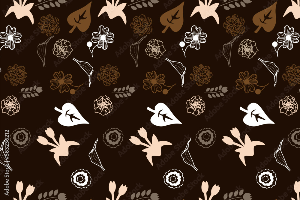Luxury nature leaves floral pattern in spring for Wedding, anniversary, birthday and party. Design for banner, poster, card, invitation and scrapbook Luxury nature leaves floral pattern in spring for Wedding, anniversary, birthday and party. Design for banner, poster, card, invitation and scrapbook