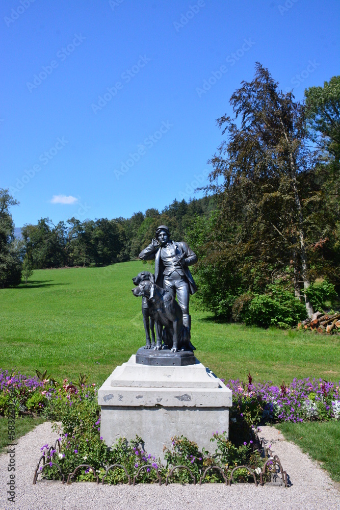 Statue in the imperial park at Bad Ischl, Austria