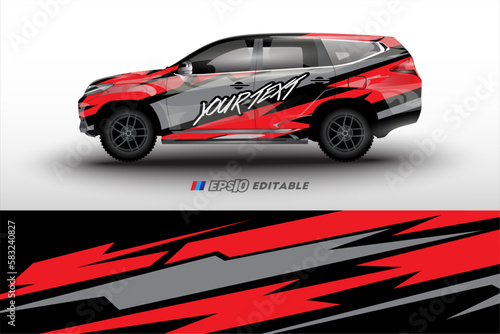 racing car wrap design for vehicle vinyl stickers and automotive company sticker livery  © Satya
