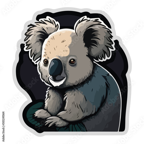 Photography Koala Flat Icon Isolated On White Background