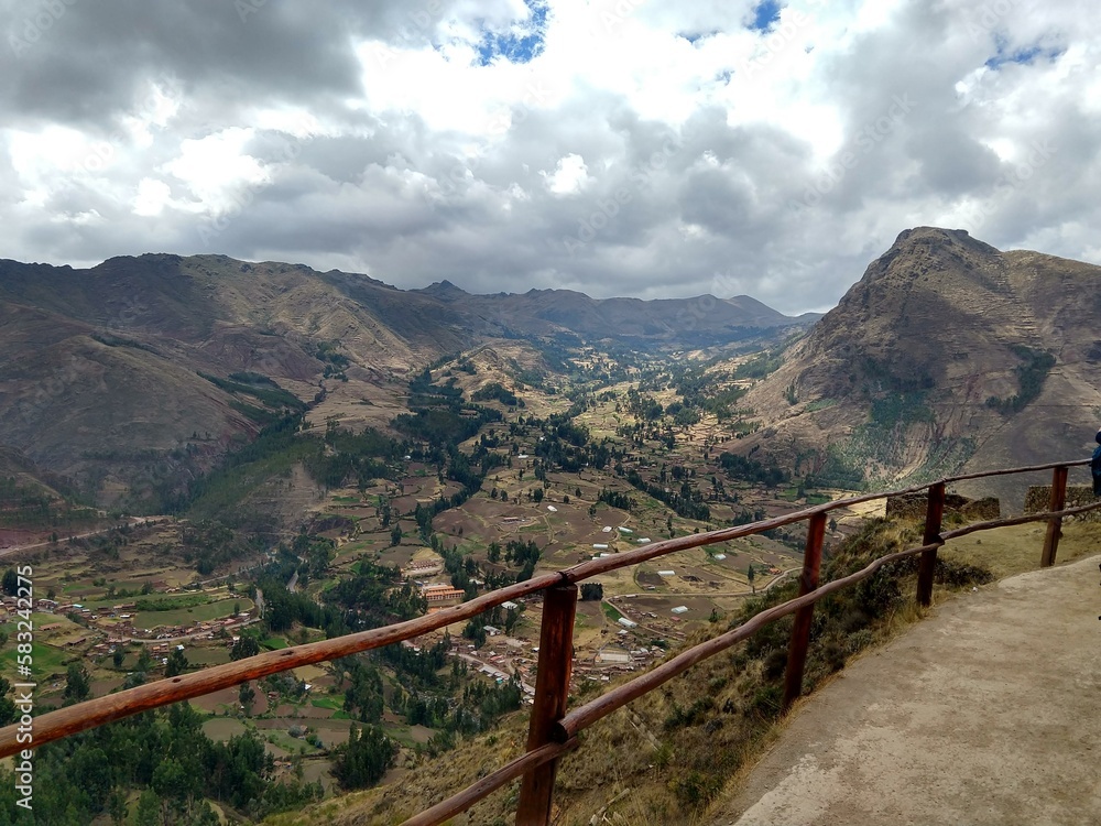 bridge in the mountains cusco peru