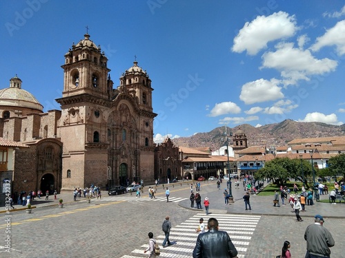 cathedral in plaza de armas cusco peru