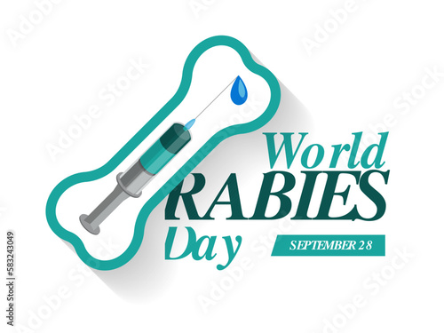 Vector Illustration of World Rabies Day concept observed on September 28th photo