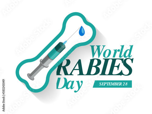 Vector Illustration of World Rabies Day concept observed on September 28th