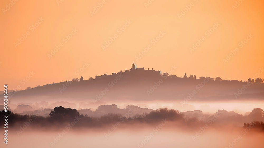 Fototapeta premium Saint-Paul-de-Vence. Incredibly beautiful and romantic France. Generative AI