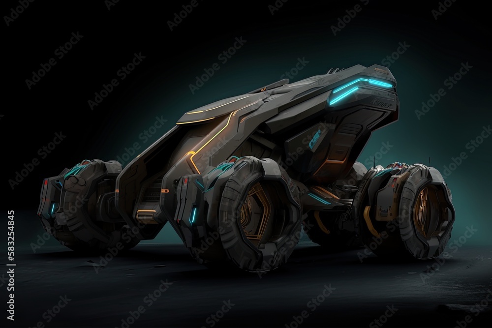 Personalized Sci-Fi Space Car: Futuristic Vehicle Design for the Future ...