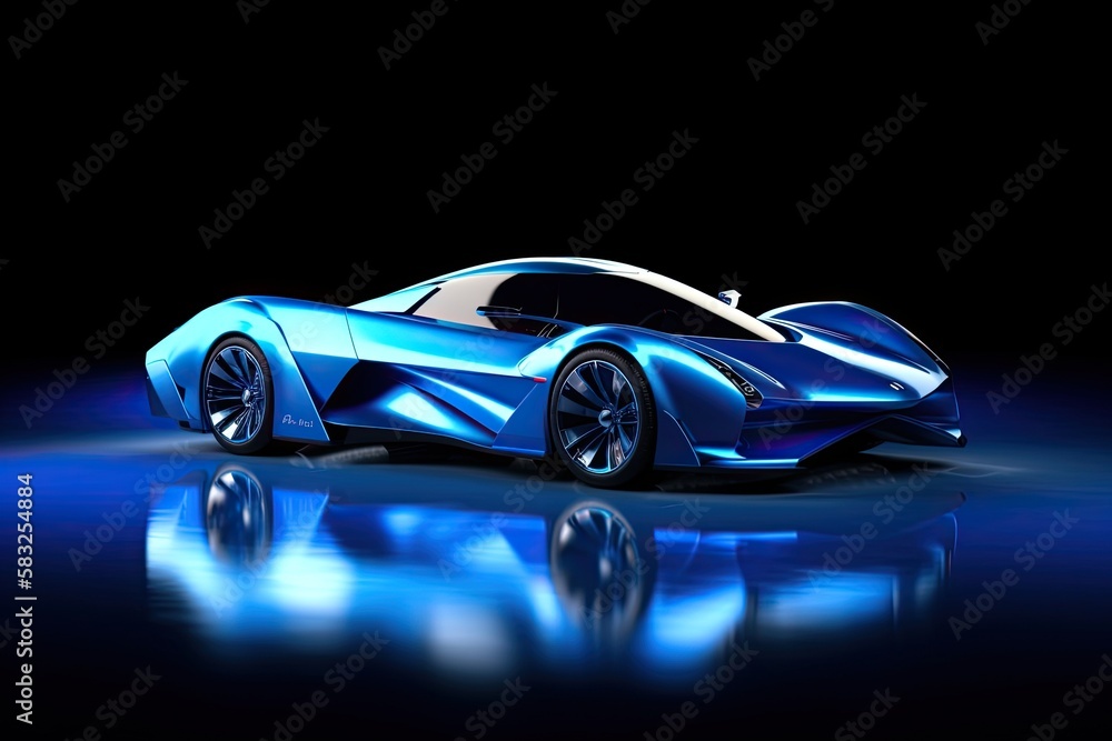 Personalized Sci-Fi Space Car: Futuristic Vehicle Design for the Future. Generative AI.
