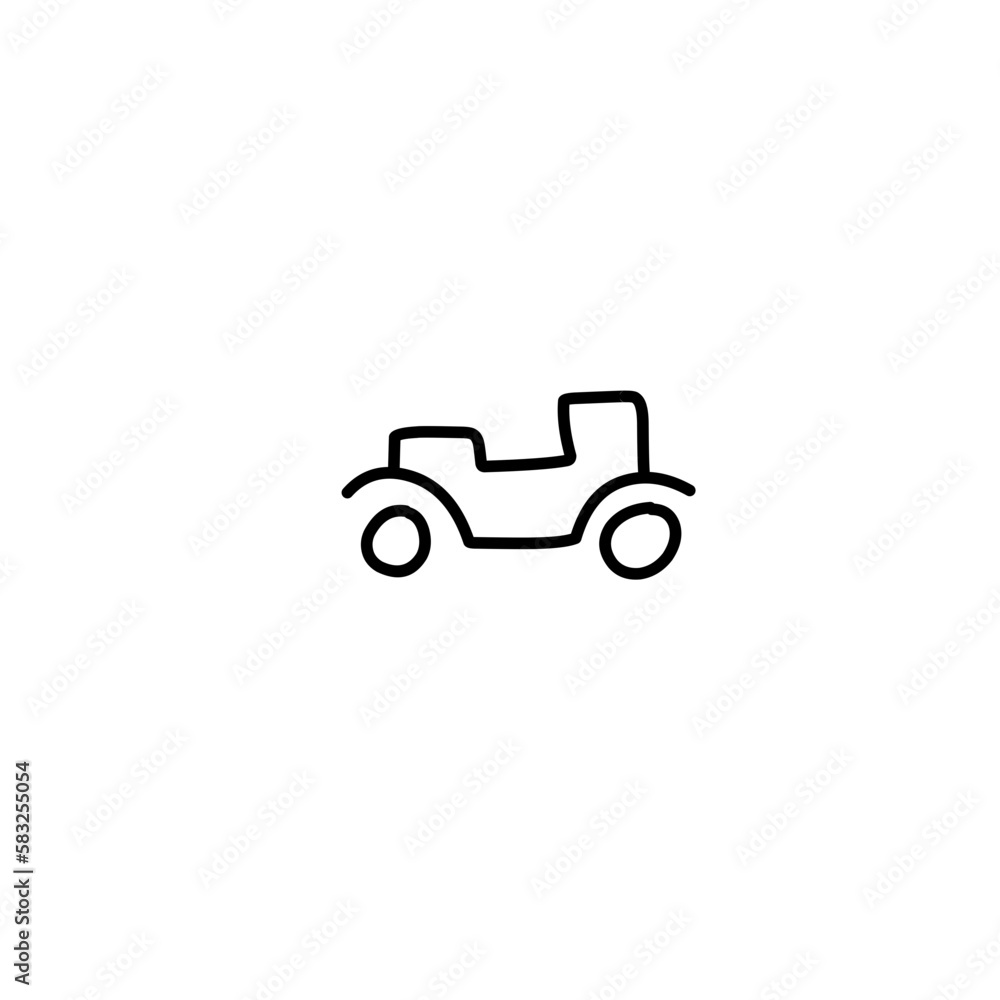 Car vector line icon