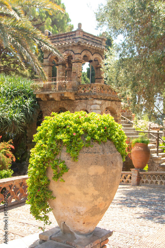 public gardens of Taormina photo