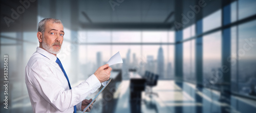 Bilde på lerret businessman in the office or boardroom