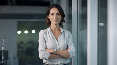 Free Download Entrepreneur woman empowered in her company - GFXLoad