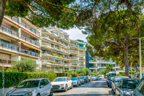 Apartment buildings in first line of Croisette photo