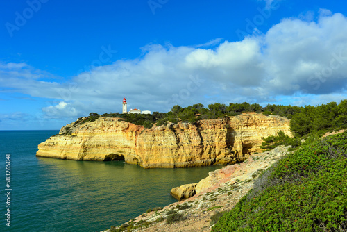 Farol de Alfanzina in Carvoeiro, Lagoa (Algarve, Portugal)