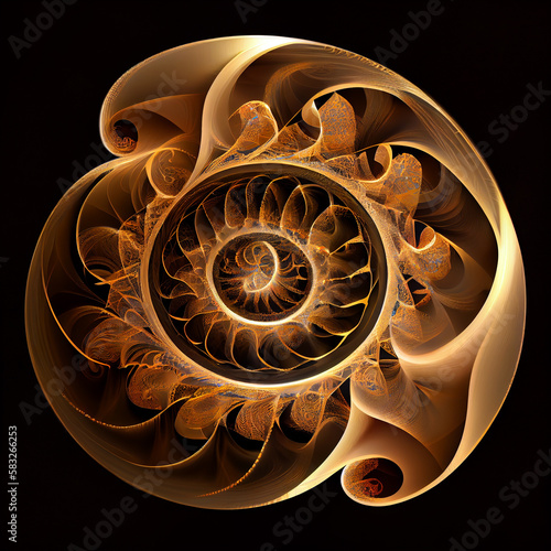 Fractal Fibonacci mandala