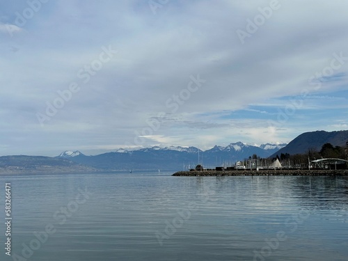 Wallpaper Mural lake with Mountain View Torontodigital.ca