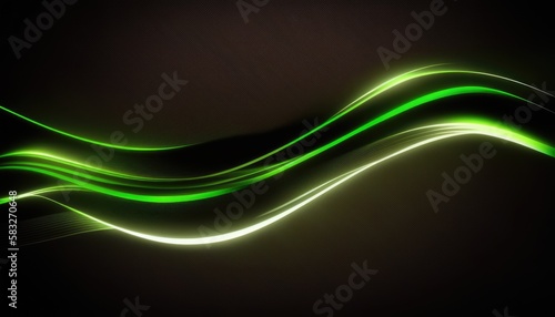abstract green wave soft wallpaper