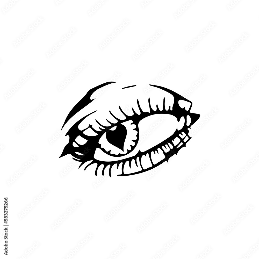 vector illustration of seductive eyes vector illustration of seductive eyes