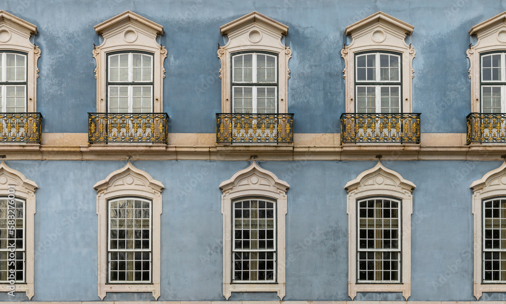 Queluz Palace exterior window details