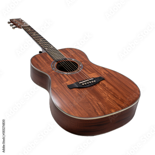 acoustic guitar, violão, transparent background png, Generative Ai