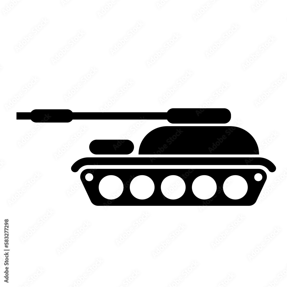 Vector war tank icon. Military machine sign. Vector war tank icon. Military machine sign.