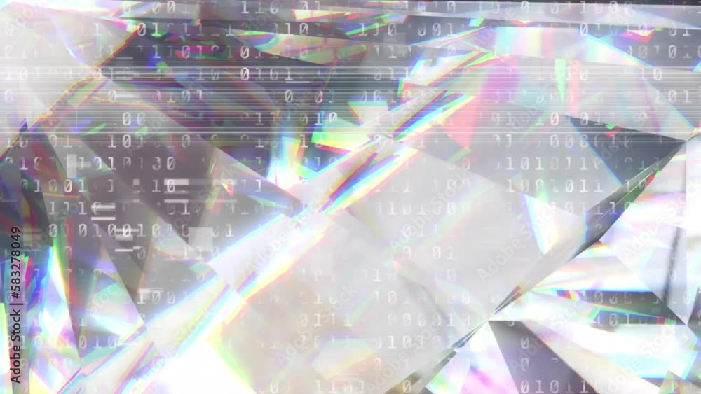 custom made wallpaper toronto digitalAnimation of data processing and interference over glowing crystals