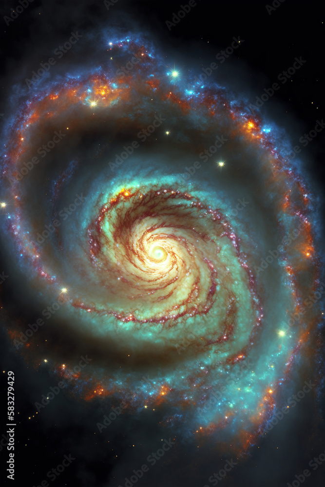 spiral galaxy in space spiral galaxy in space