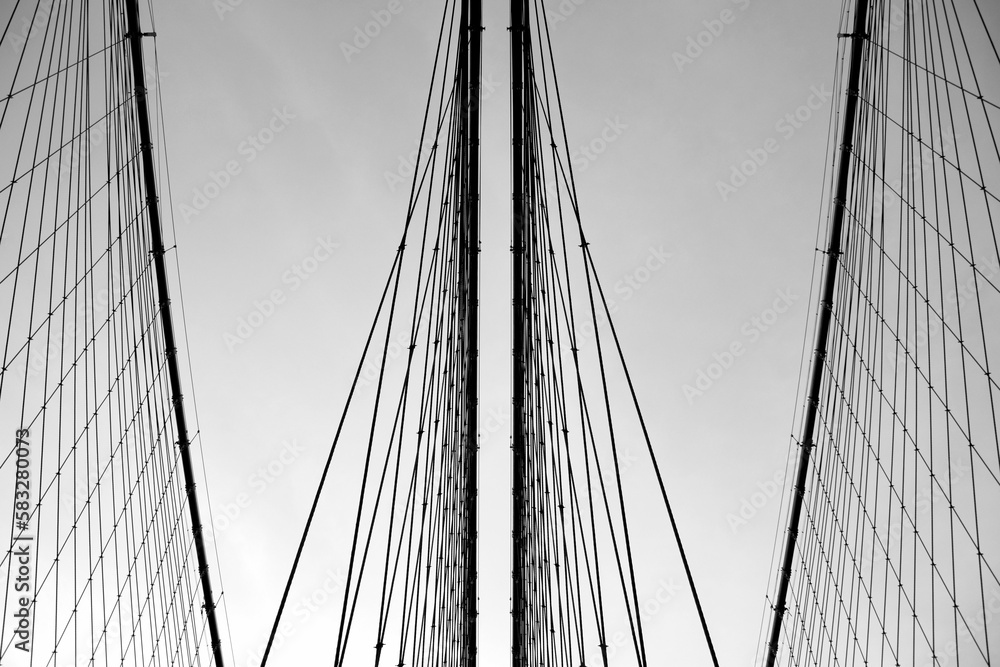 Obraz premium Black and white urban geometry