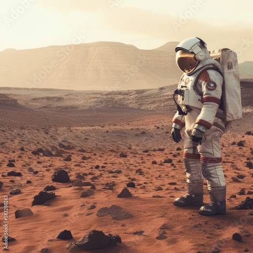 Man on Mars, AI © TheOdd1 